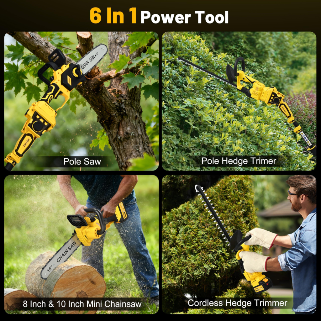 Windrider cordless hedge trimmer trimming garden bushes